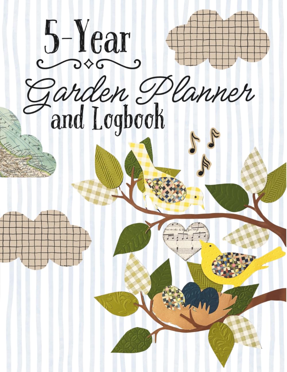 5-Year Garden Planner and Logbook: Bird Song Theme baixar livro de graça