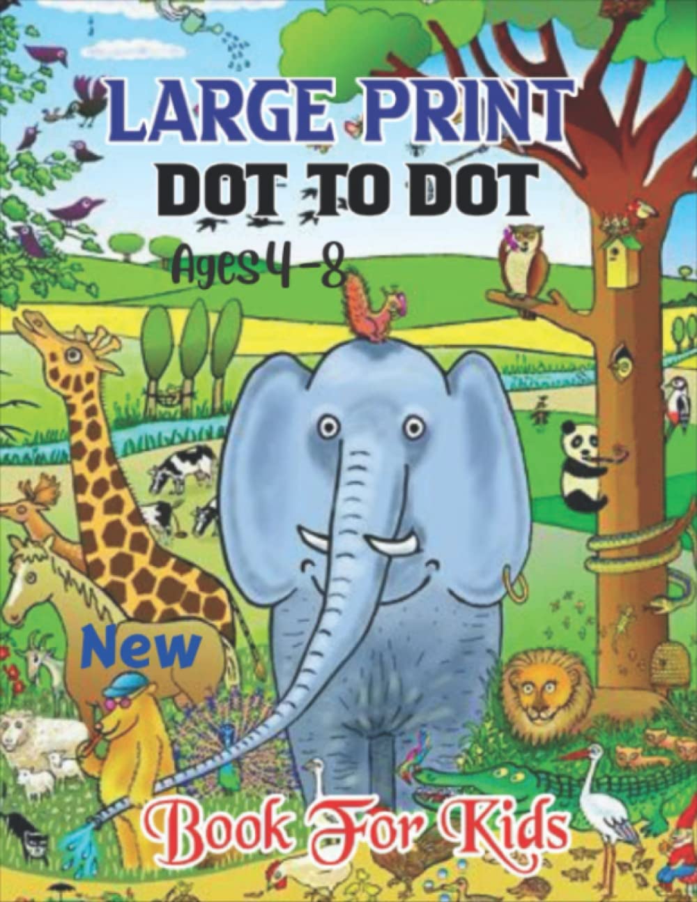 Large Print Dot To Dot Book For Kids Ages 4-8: A Connect The Dots Book For Kids With 100+ Puzzles (animals, Fruits, Flowers And More) baixar o livro de graça