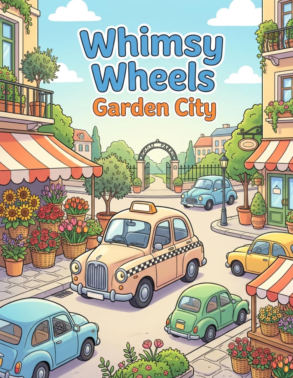Whimsy Wheels Garden City: Colouring Fun baixar o livro de graça