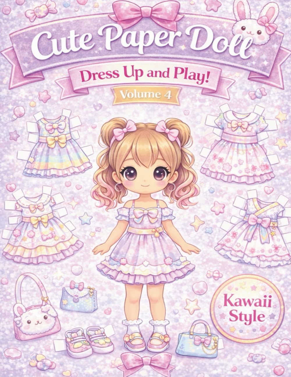 Cute Paper Dolls - Dress Up and Play: Kawaii Style Paper Doll Dress Up Book for Kids - Cute Outfits to Cut and Play: 4 baixar livro de graça