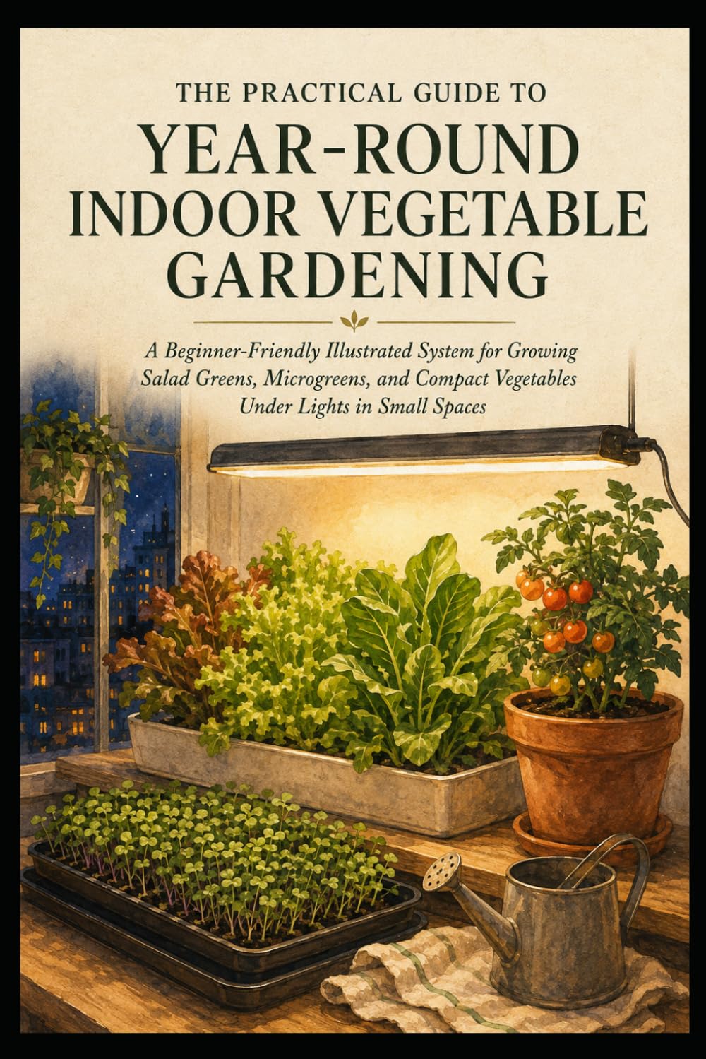 The Practical Guide to Year-Round Indoor Vegetable Gardening: A Beginner-Friendly Illustrated System for Growing Salad Greens, Microgreens, and... Lights in Small Spaces (Grow Food Anywhere) baixar livro de graça