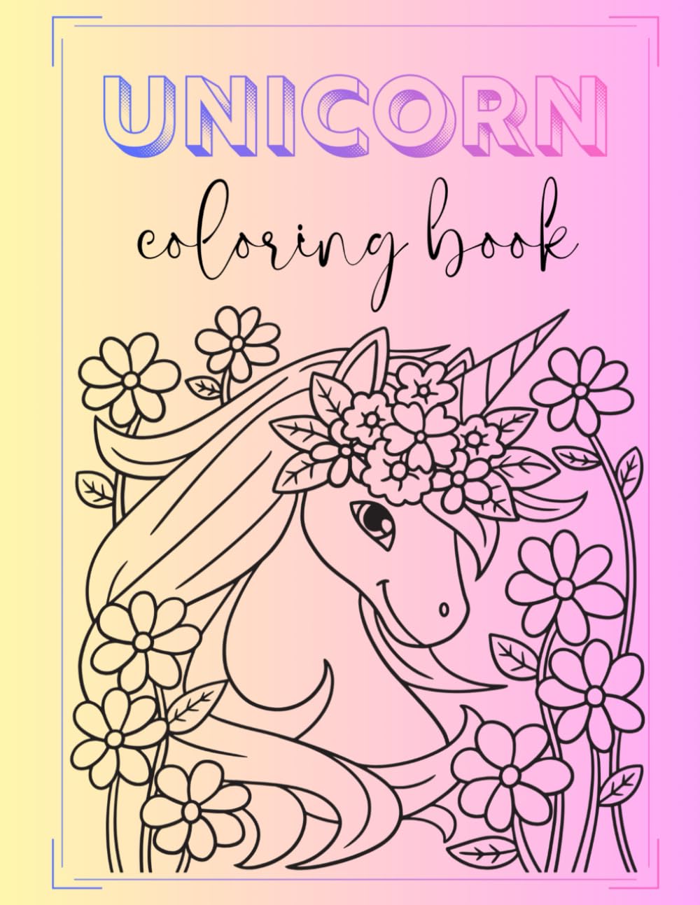 ler totalmente Unicorn coloring book