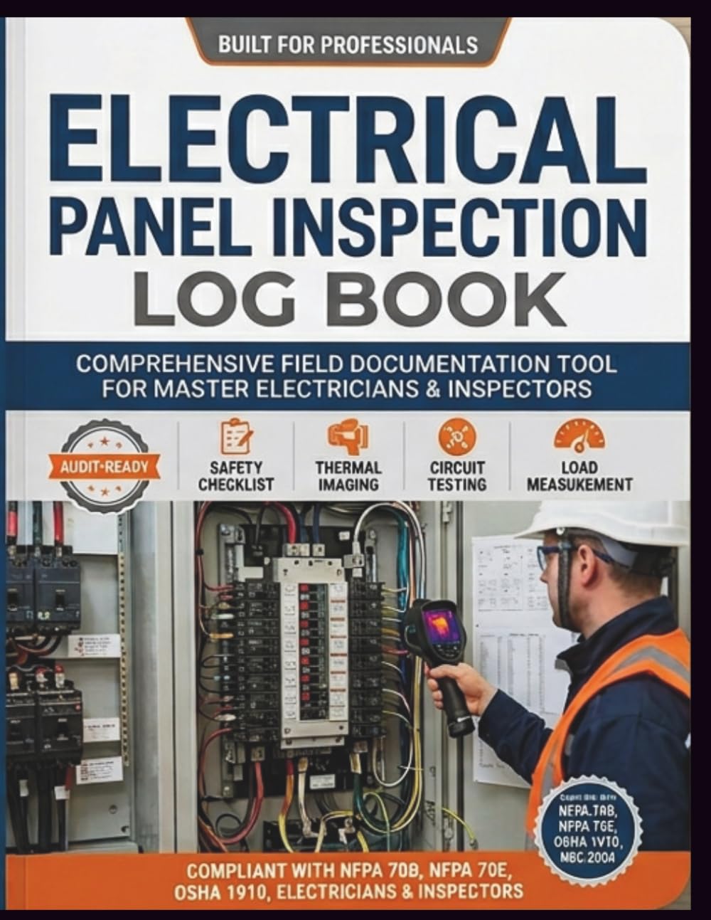 ler totalmente Electrical Panel Inspection Log Book: NFPA 70B & OSHA Compliant | Circuit Breaker Testing, GFCI/AFCI Log, Arc Flash Verification, LOTO Records,... and Facility Managers | 175 Pages, 8.5 x 11