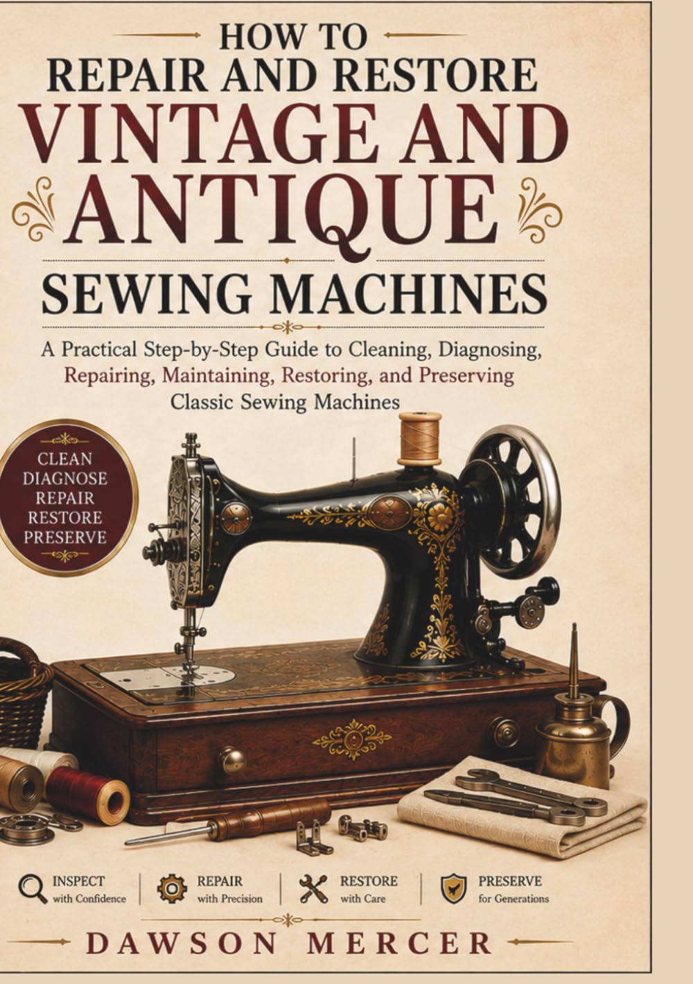 How to Repair and Restore Vintage and Antique Sewing Machines: A Practical Step-by-Step Guide to Cleaning, Diagnosing, Repairing, Maintaining, Restoring, and Preserving Classic Sewing Machines baixar o livro de graça