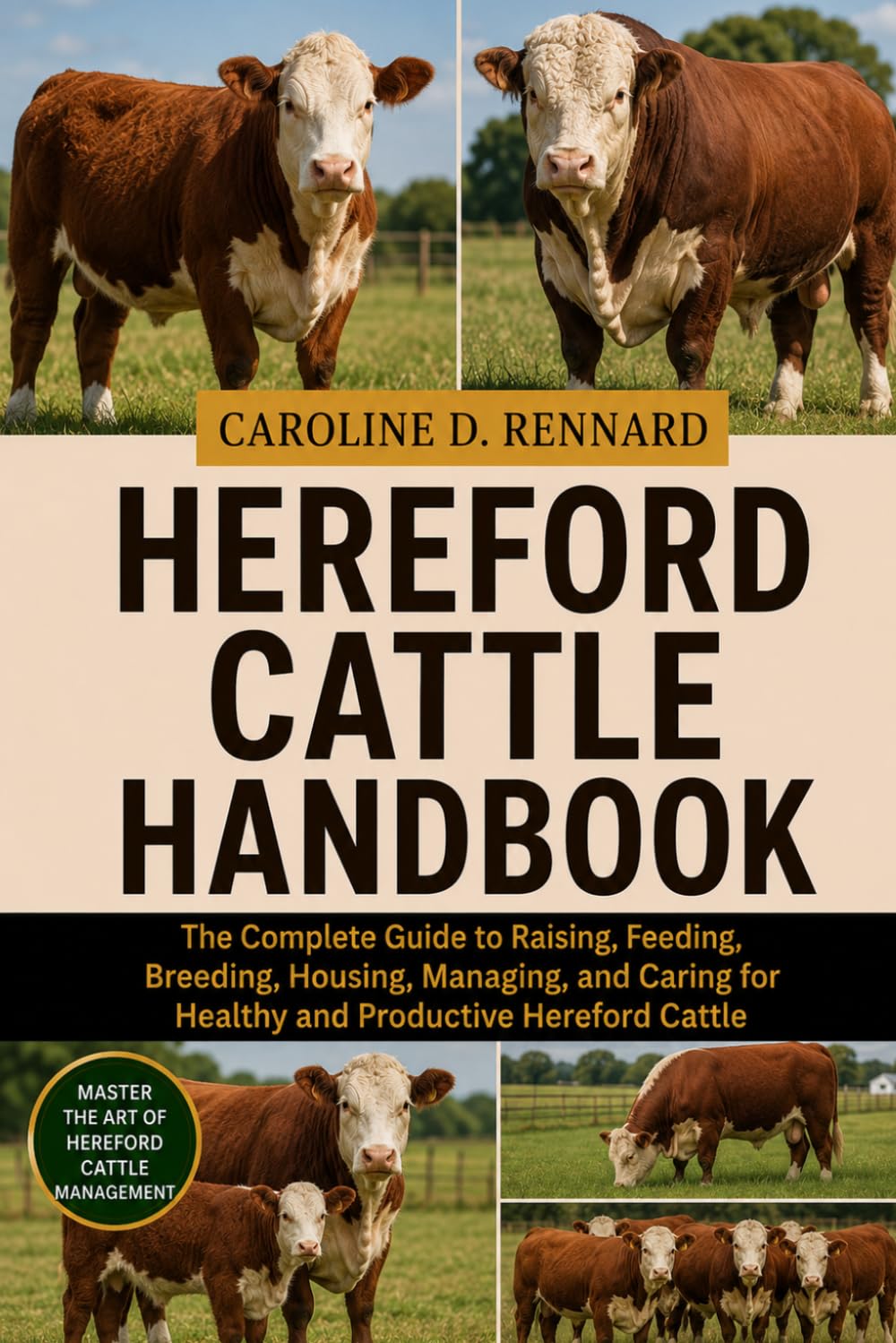 Hereford Cattle Handbook: The Complete Guide to Raising, Feeding, Breeding, Housing, Managing, and Caring for Healthy and Productive Hereford Cattle