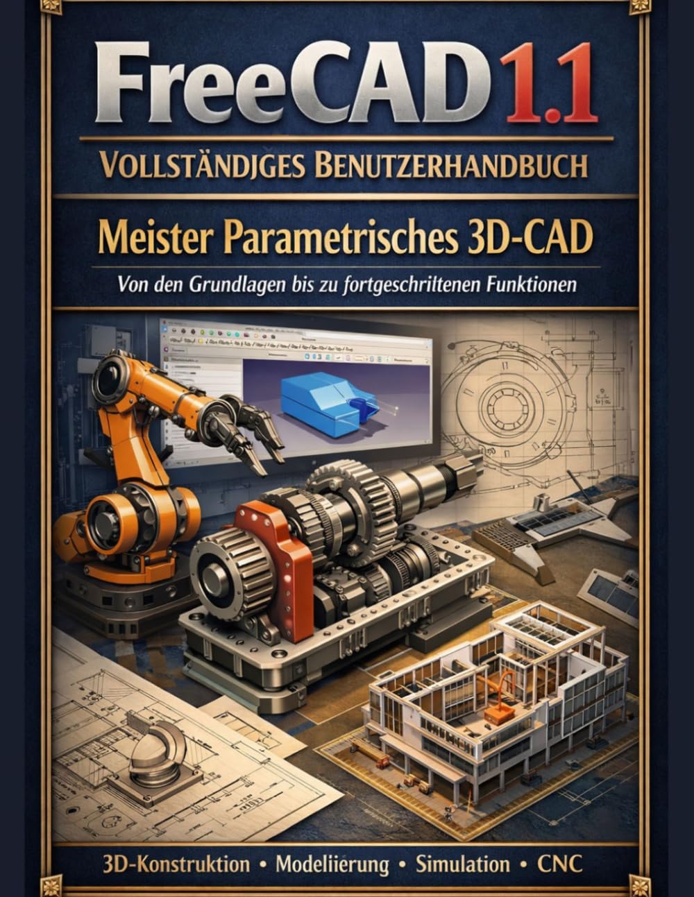 ler totalmente FreeCAD 1.1 Vollständiges Benutzerhandbuch: Meister Parametrisches 3D-CAD – Von den Grundlagen bis zu fortgeschrittenen Funktionen (German Edition)