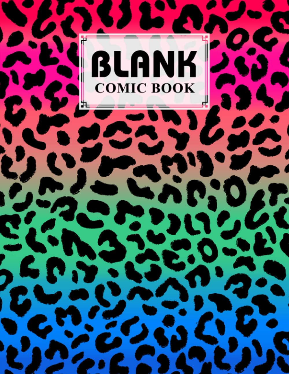 capítulo por capítulo baixar Blank Comic Book: Leopard Print Cover, Create Your Own Story, Journal, Notebook, Sketchbook for Kids and Adults, 120 Pages - Size 8.5" x 11" Notebook by Doreen Keller