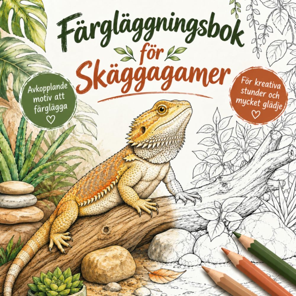 Skäggagam målarbok: Fascinerande skäggagamer i kärleksfulla scener att färglägga och koppla av med (Swedish Edition) baixar livro de graça