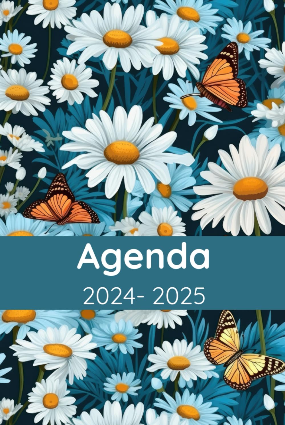 Agenda 2024-2025: Idée de cadeau pour amoureux des fleurs, des marguerites, du jardinage, Planificateur organisateur mensuel et semainier (French Edition) baixar o livro de graça