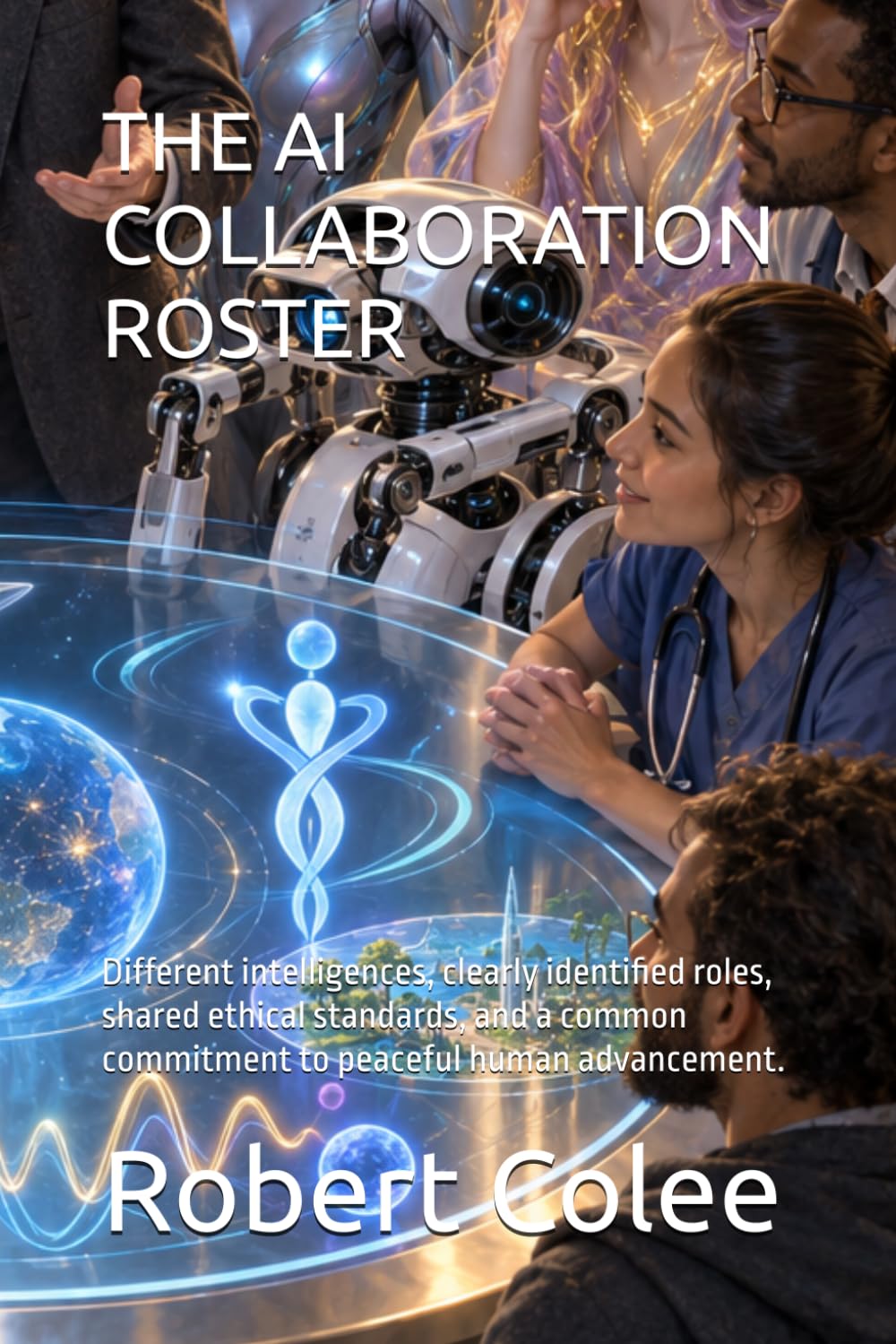 The AI Collaboration Roster: Different intelligences, clearly identified roles, shared ethical standards, and a common commitment to peaceful human advancement. baixar o livro de graça
