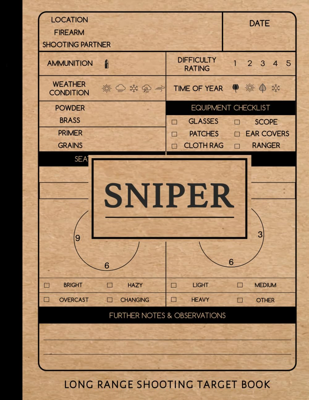 ler totalmente Sniper Long Range Shooting Target Book: Rifle Practice Journal. Track & Record Every Shot. Perfect Aiming Assistant. Ideal Gift for Marksmen