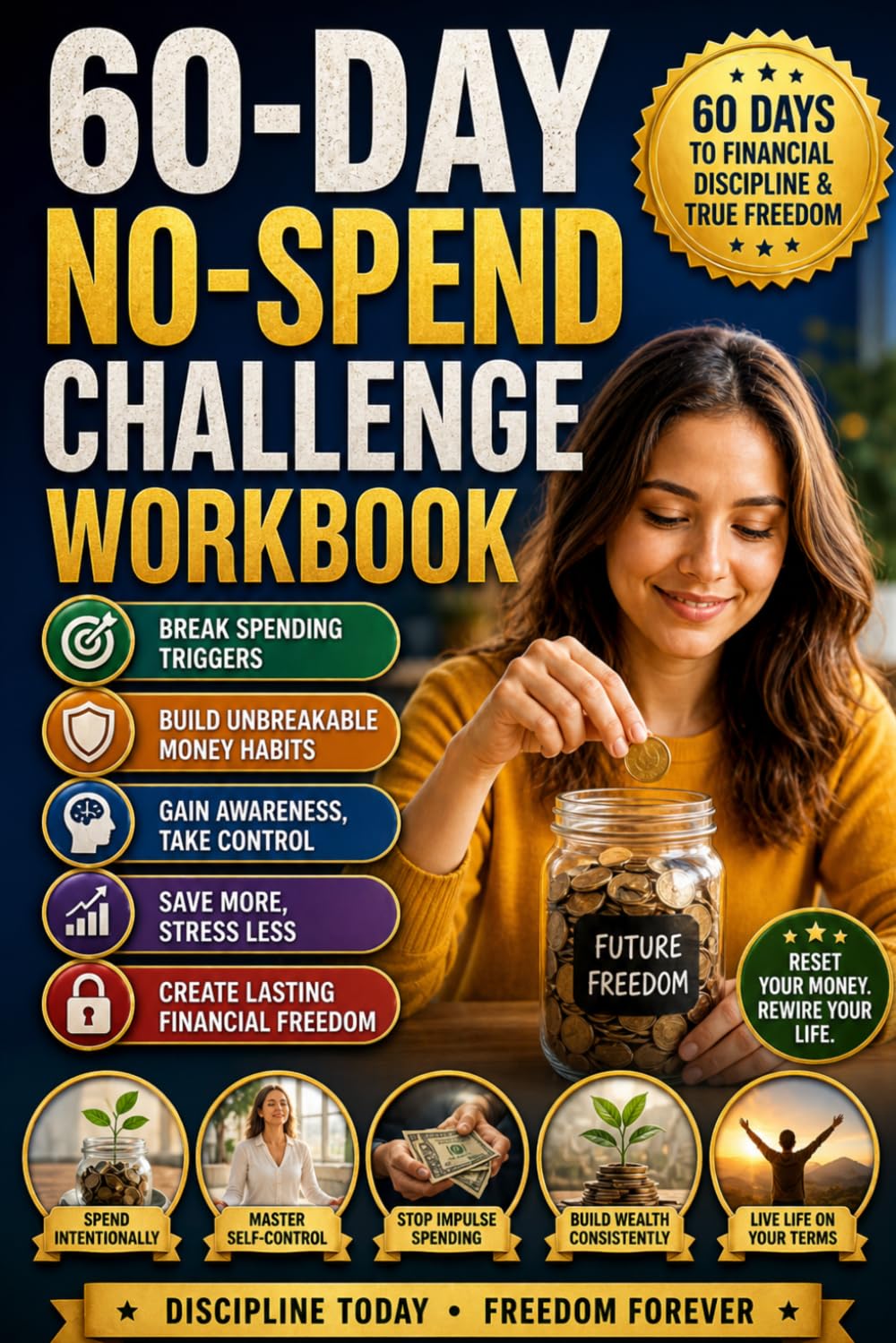 capítulo por capítulo baixar 60-Day No-Spend Challenge Workbook: A Proven System to Eliminate Impulse Spending, Build Unbreakable Money Discipline, and Achieve Long-Term Financial Control