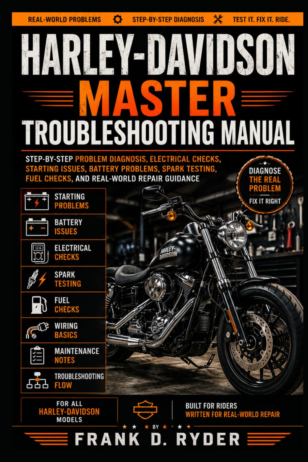 ler totalmente THE MASTER MOTORCYCLE TROUBLESHOOTING & REPAIR MANUAL: Step-by-Step Diagnostics • Torque Specs • Electrical Testing Engine • Fuel • Brakes • Suspension • Exhaust • Final Drive