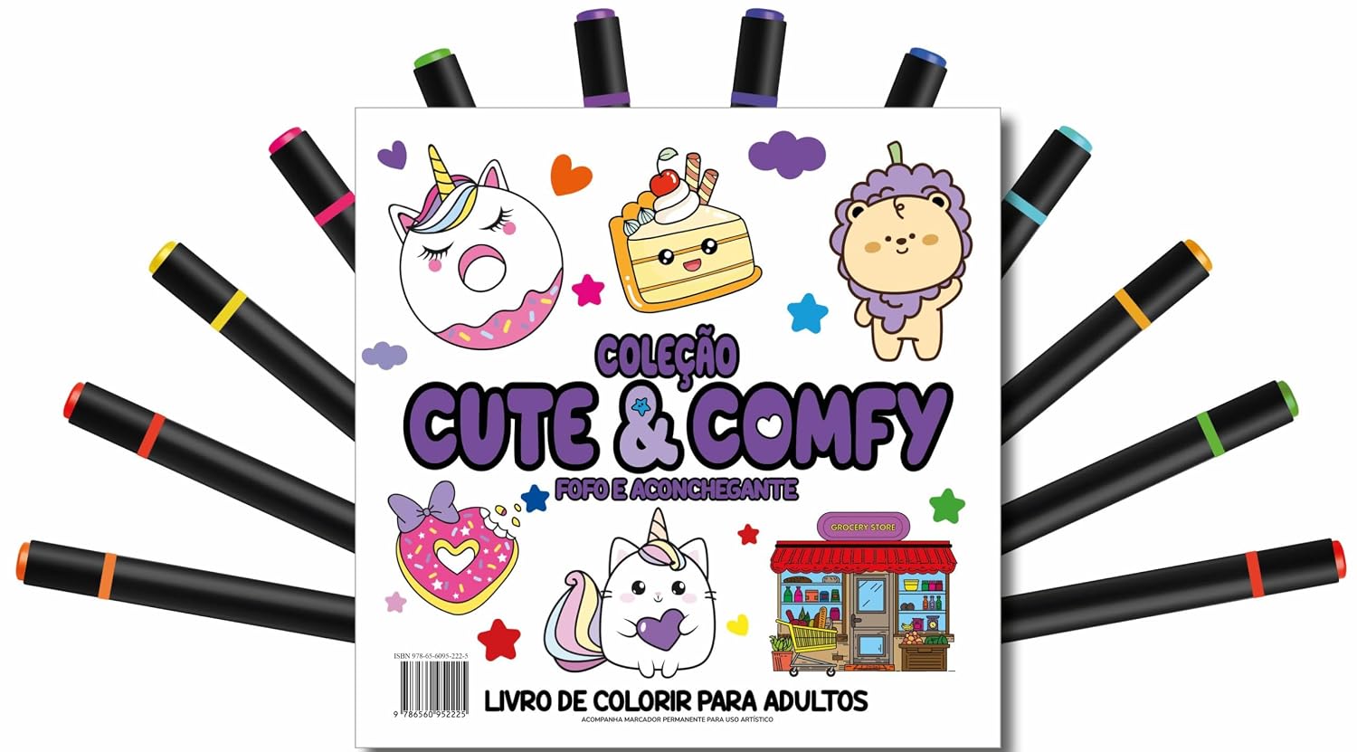 ler totalmente Cute & Comfy Coloring Book for Adults - Fofo e Aconchegante - Livro de Colorir Adulto