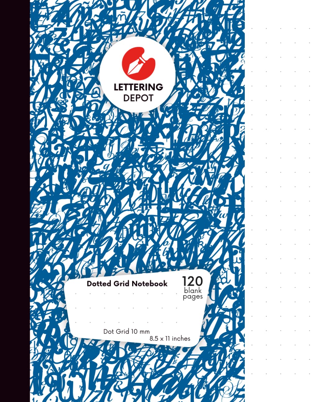 capítulo por capítulo baixar Dotted Grid NoteBook 8.5 x 11: 10 mm separation dot grid for Modern hand Lettering sketching and Daily Journaling (Spanish Edition)
