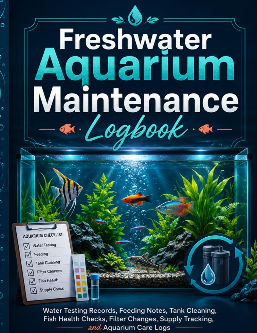 capítulo por capítulo baixar Freshwater Aquarium Maintenance Logbook: Water Testing Records, Feeding Notes, Tank Cleaning, Fish Health Checks, Filter Changes, Supply Tracking, and Aquarium Care Logs