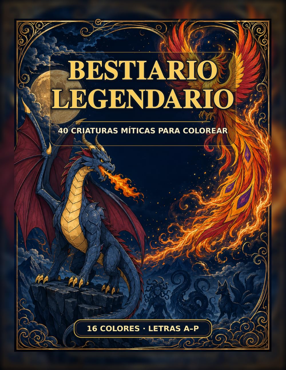 Bestiario Legendario: 40 criaturas míticas para colorear (Colección Kyvantar para Colorear) (Spanish Edition) baixar o livro de graça
