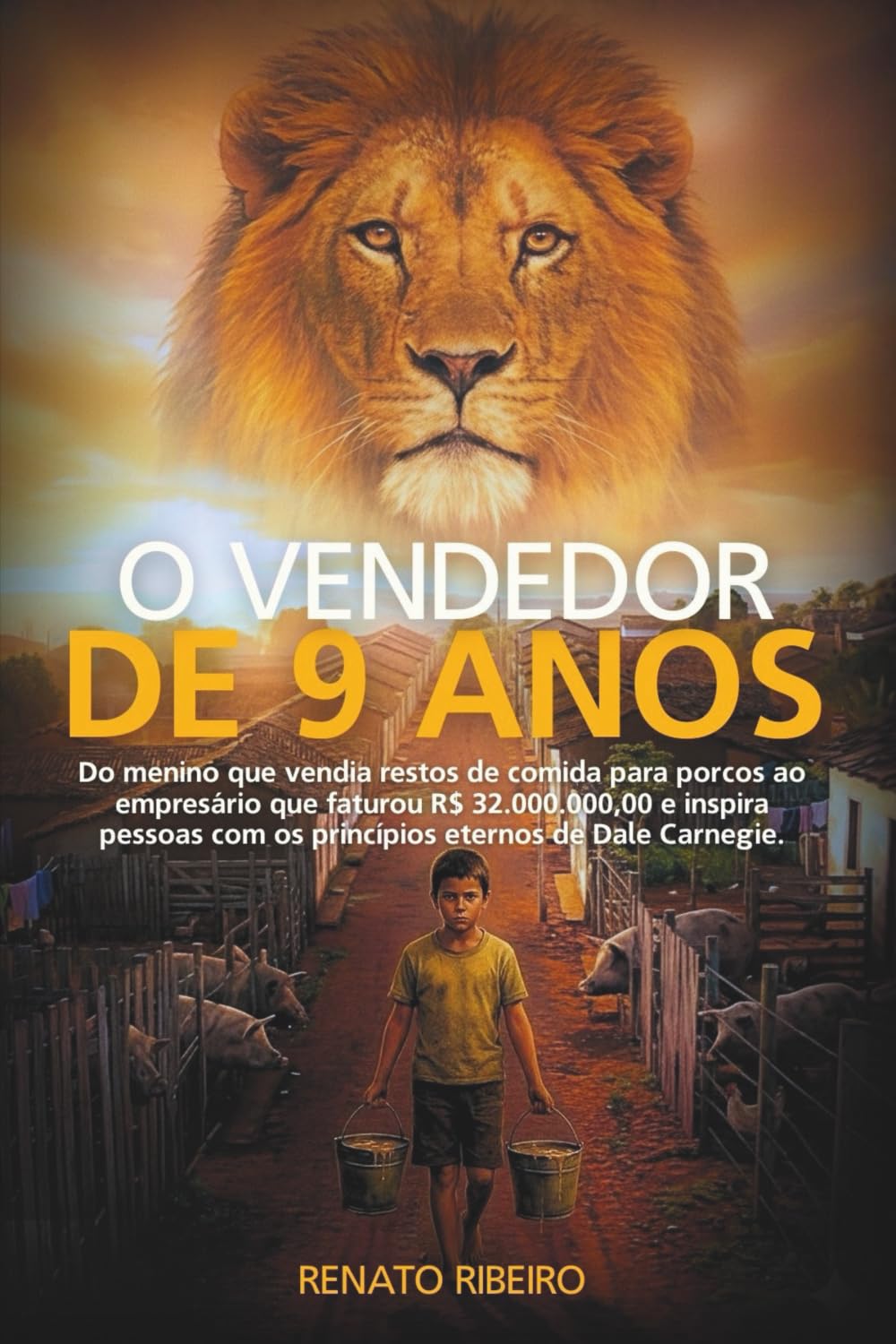 ler totalmente O VENDEDOR DE 9 ANOS: Do menino que vendia restos de comida para porcos ao empresário que faturou R$ 32.000.000,00 e inspira pessoas com os princípios eternos de Dale Carnegie. (Portuguese Edition)