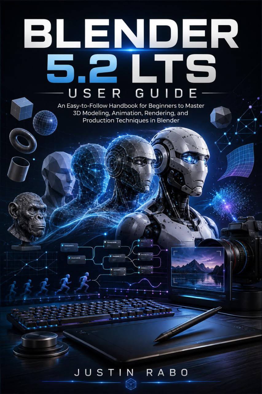ler totalmente Blender 5.2 LTS User Guide: An Easy-to-Follow Handbook for Beginners to Master 3D Modeling, Animation, Rendering, and Production Techniques in Blender (English Edition)