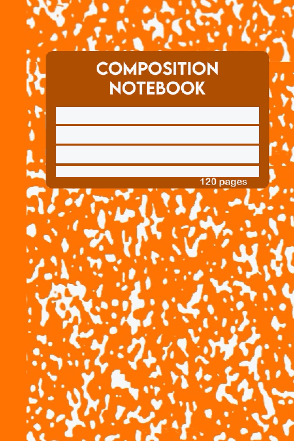 ler totalmente Orange Composition Notebook: Marble Composition Notebook | wide ruled | Makes a great gift!