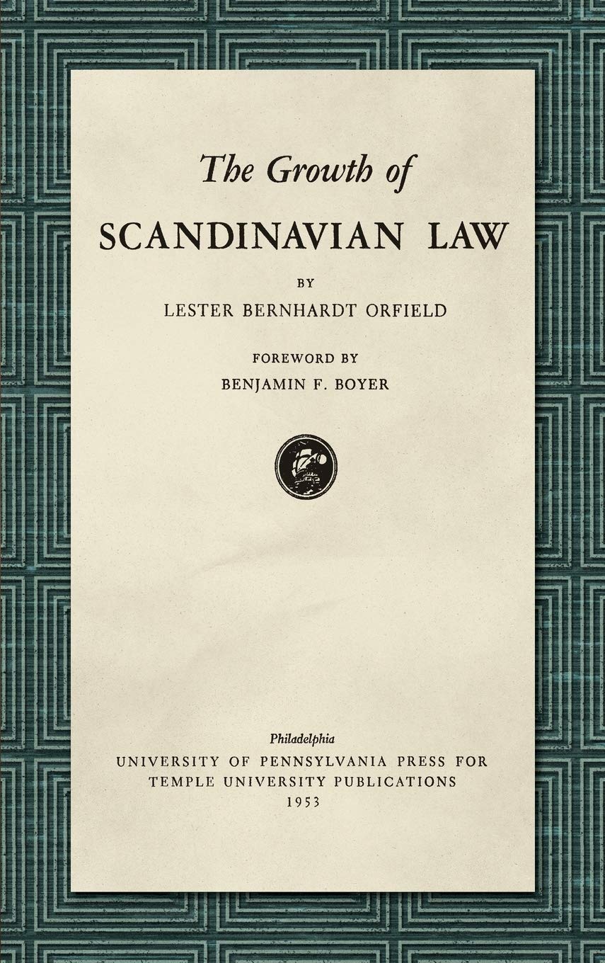 capítulo por capítulo baixar The Growth of Scandinavian Law (1953)