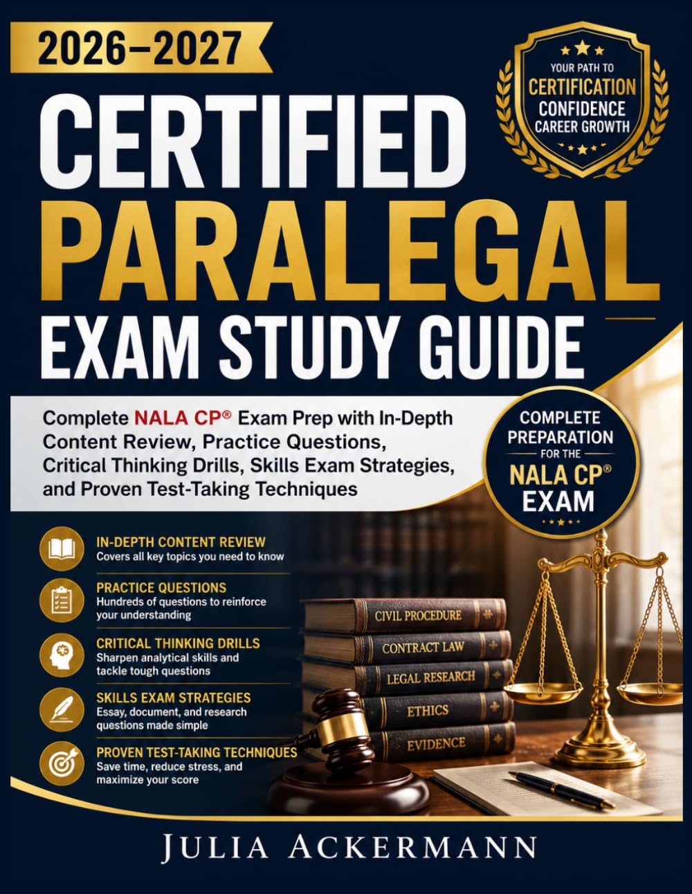 Certified Paralegal Exam Study Guide 2026–2027: Complete NALA CP® Exam Prep with In-Depth Content Review, Practice Questions, Critical Thinking... Strategies, and Proven Test-Taking Techniques baixar o livro de graça