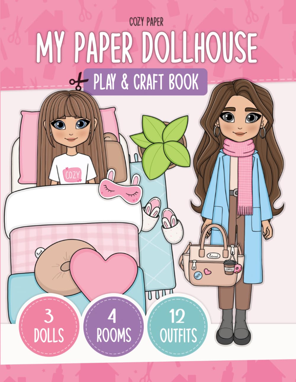 My Paper Dollhouse: Cut & Glue Paper Dolls, Outfits & Dollhouse Craft Book baixar o livro de graça