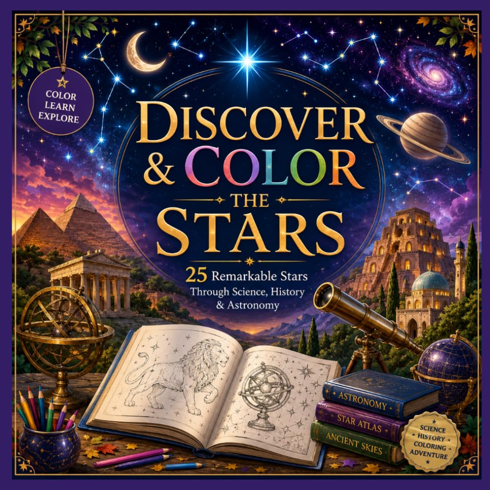 Discover & Color the Stars: 25 Remarkable Stars Through Science, History & Astronomy baixar o livro de graça