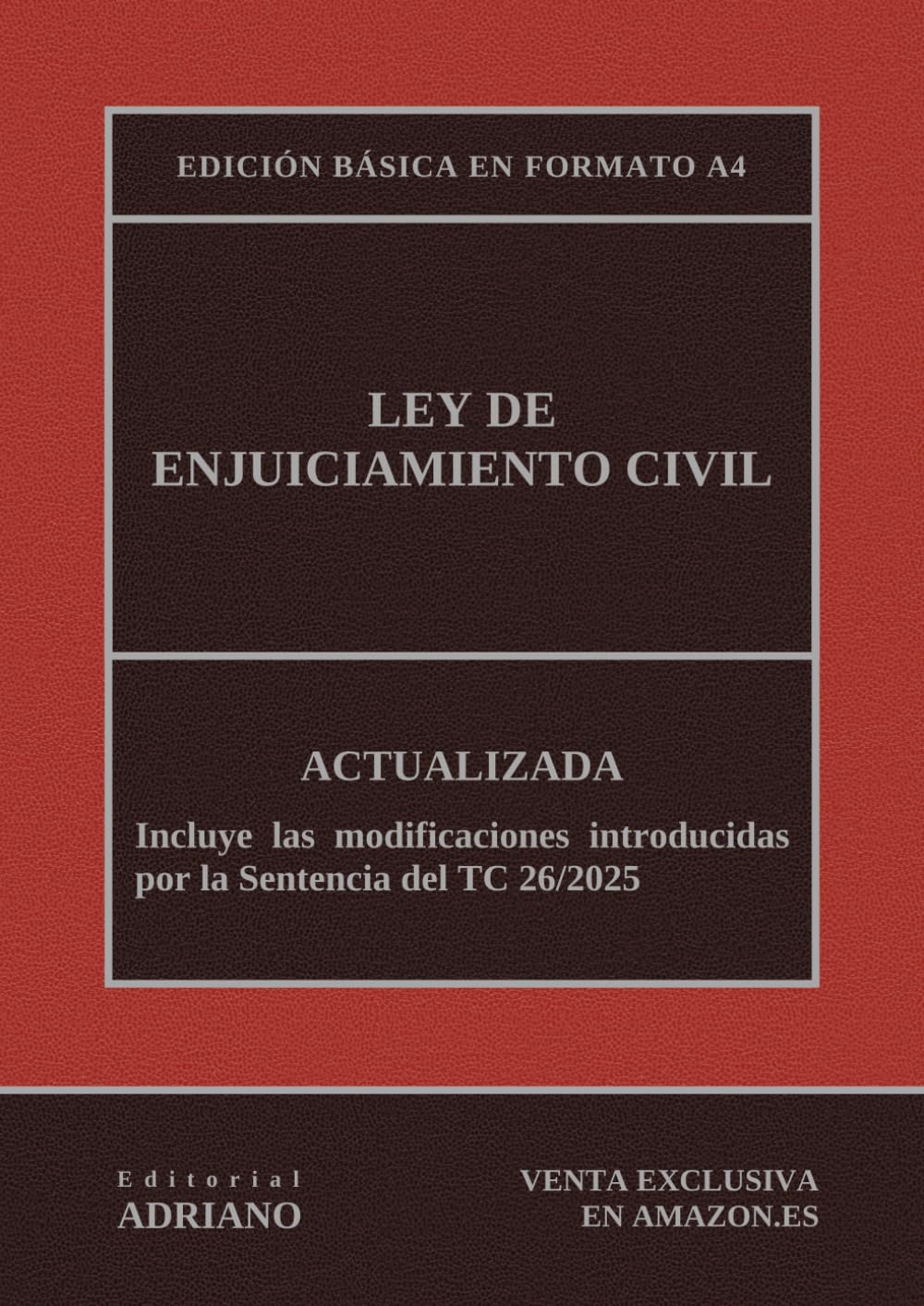 Ley de Enjuiciamiento Civil: Actualizada - Edición básica en formato A4 (Spanish Edition) baixar livro de graça