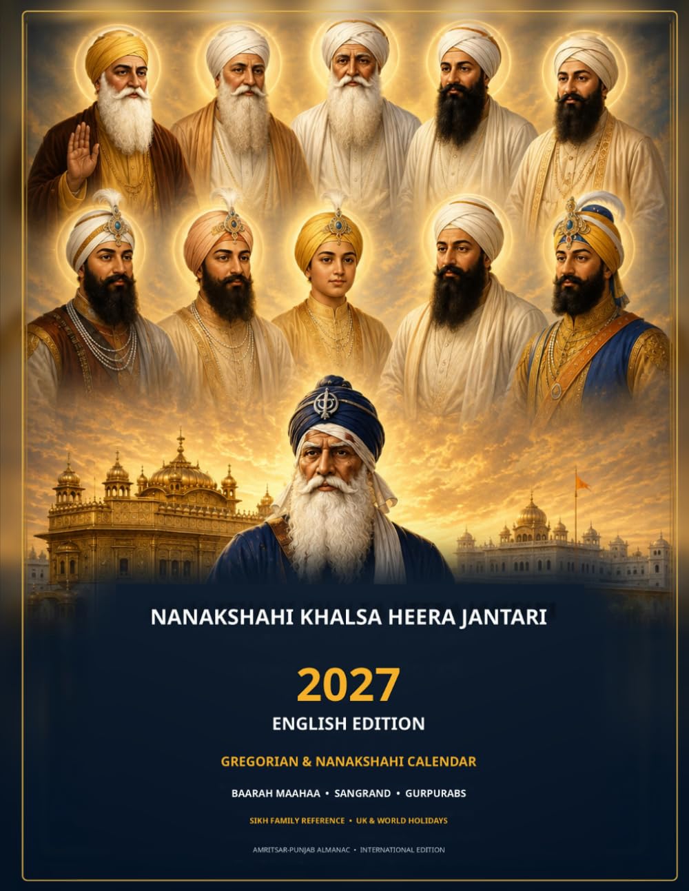 ler totalmente Nanakshahi Heera Jantari 2027 English: English Edition: Gregorian & Nanakshahi Calendar, Sangrand Gurbani, Gurpurabs, Sikh Family Reference & International Holidays