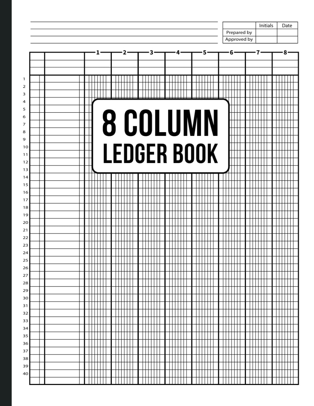 8 Column Accounting Ledger Book: Simple Accounting Ledger Book for Bookkeeping, White Columnar Pad baixar livro de graça