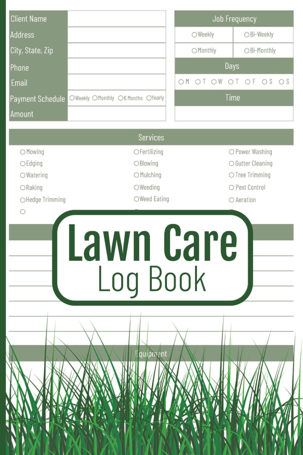 Lawn Care Log Book: Detailed Landscape and Yard Maintenance Appointment Logbook | Easily Track and Record Client Information | Convenient Size, 6X9 Inches, 124 Pages baixar o livro de graça