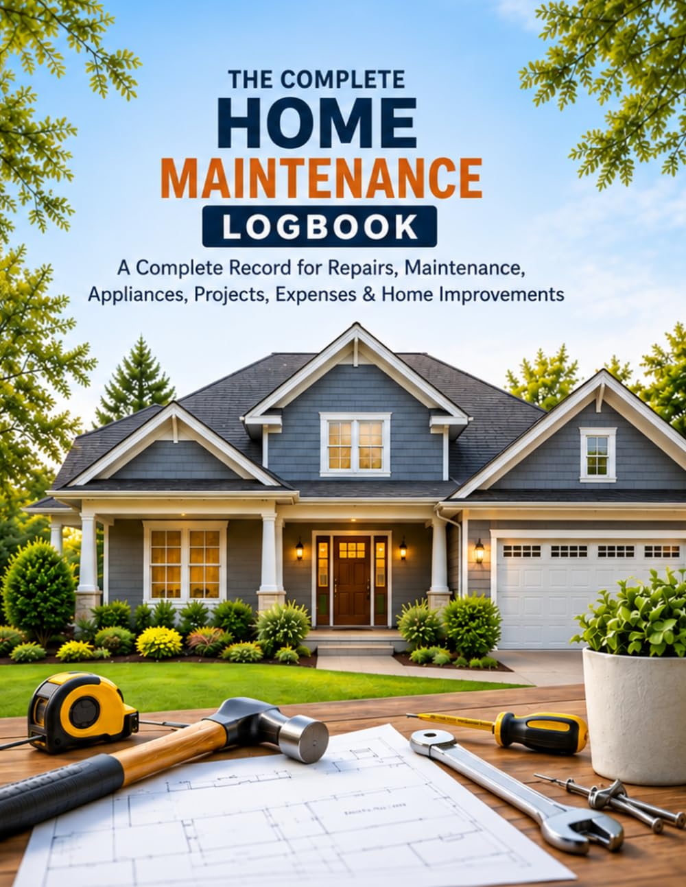 ler totalmente The Complete Home Maintenance Logbook: A Complete Record for Repairs, Maintenance, Appliances, Projects, Expenses & Home Improvements