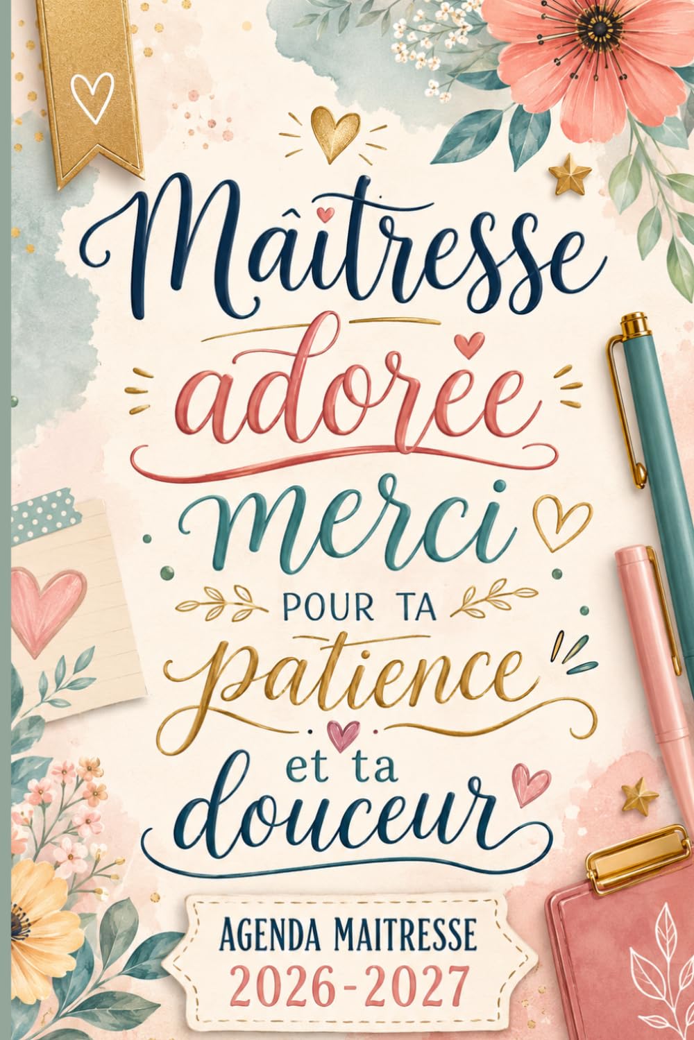AGENDA MAITRESSE 2026-2027: Semainier & Mensuel – Cahier Journal, Organisation de la Classe, Suivi des Élèves, Emploi du Temps, Réunions, Évaluations... de fin d’année scolaire (French Edition) baixar o livro de graça