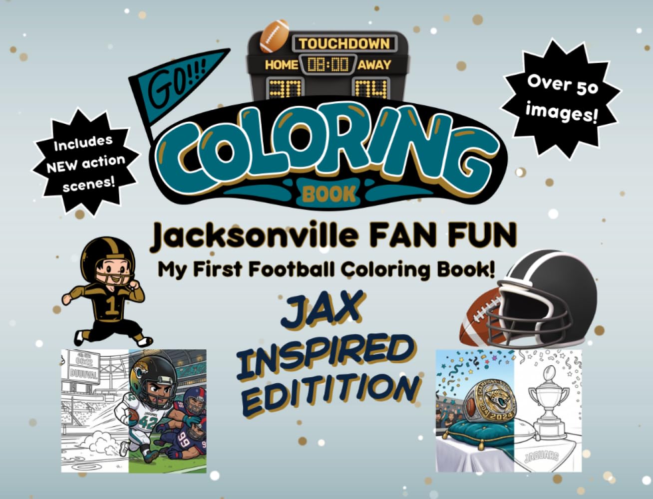 Jacksonville Fan Fun: My First Football Coloring Book: A Cute Sports Activity Book for Kids Ages 4-8 (Jacksonville Edition) (Gridiron City Fun) baixar o livro de graça