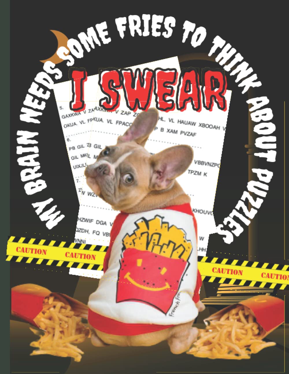 Cryptograms Puzzle Books For Adults With Hints: Cryptograms For Smart Adults, Funny & Motivational Cryptogram Puzzle Book (Cute Cat Fries Cover) baixar livro de graça