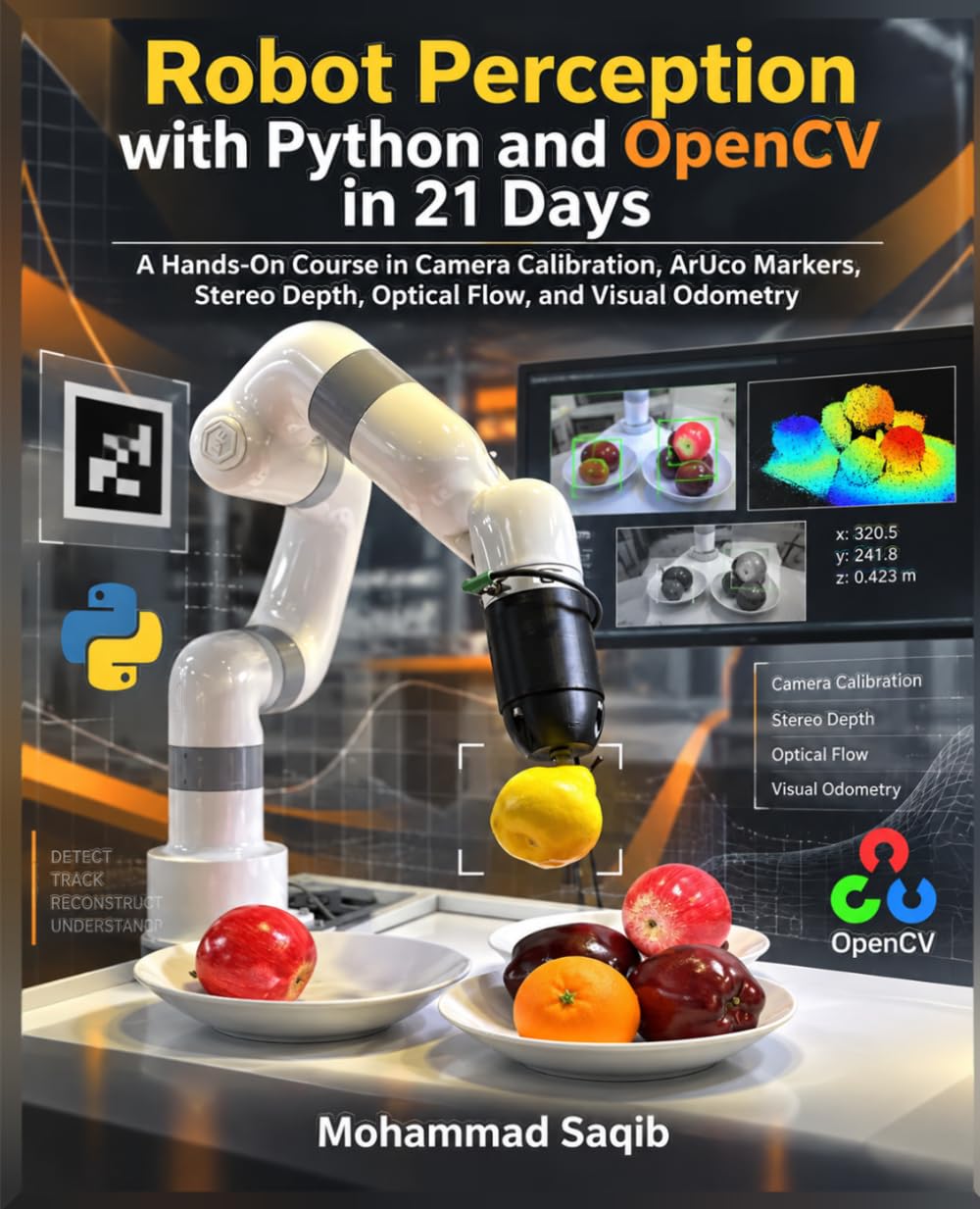 capítulo por capítulo baixar Robot Perception with Python and OpenCV in 21 Days: A Hands-On Course in Camera Calibration, ArUco Markers, Stereo Depth, Optical Flow, and Visual Odometry (Learn Programming in 21 Days)