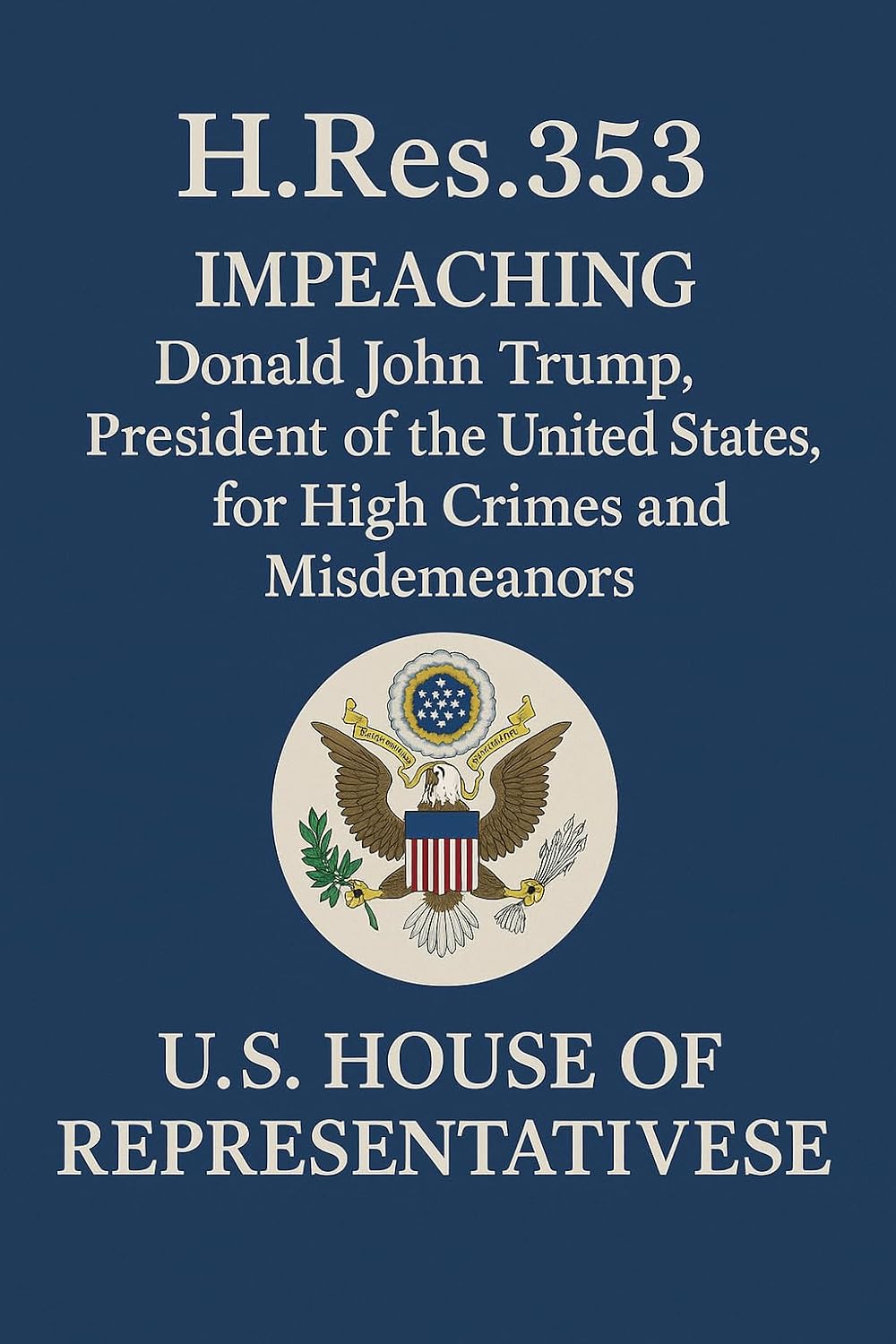 ler totalmente H.Res.353 Impeaching Donald John Trump, President of the United States, for High Crimes and Misdemeanors (English Edition)