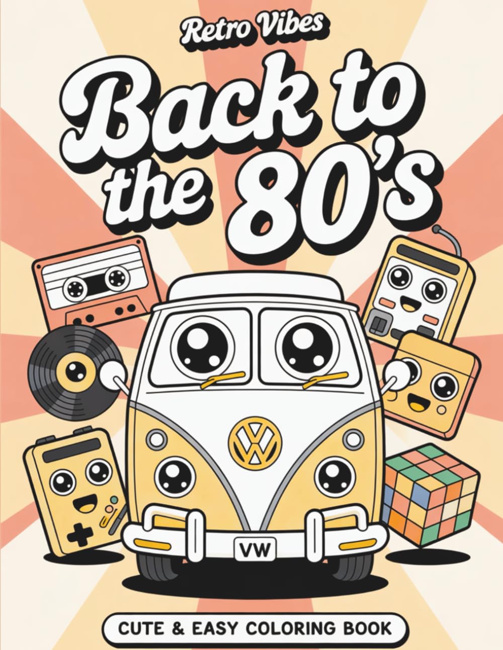 Retro 80s Coloring Book for Kids: 50 Fun and Nostalgic Designs to Boost Creativity and Imagination. Have fun coloring!. baixar livro de graça