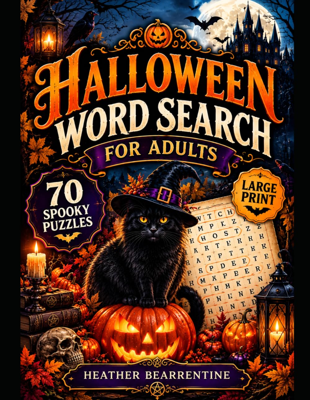 Halloween Wordsearch Puzzles For Adults