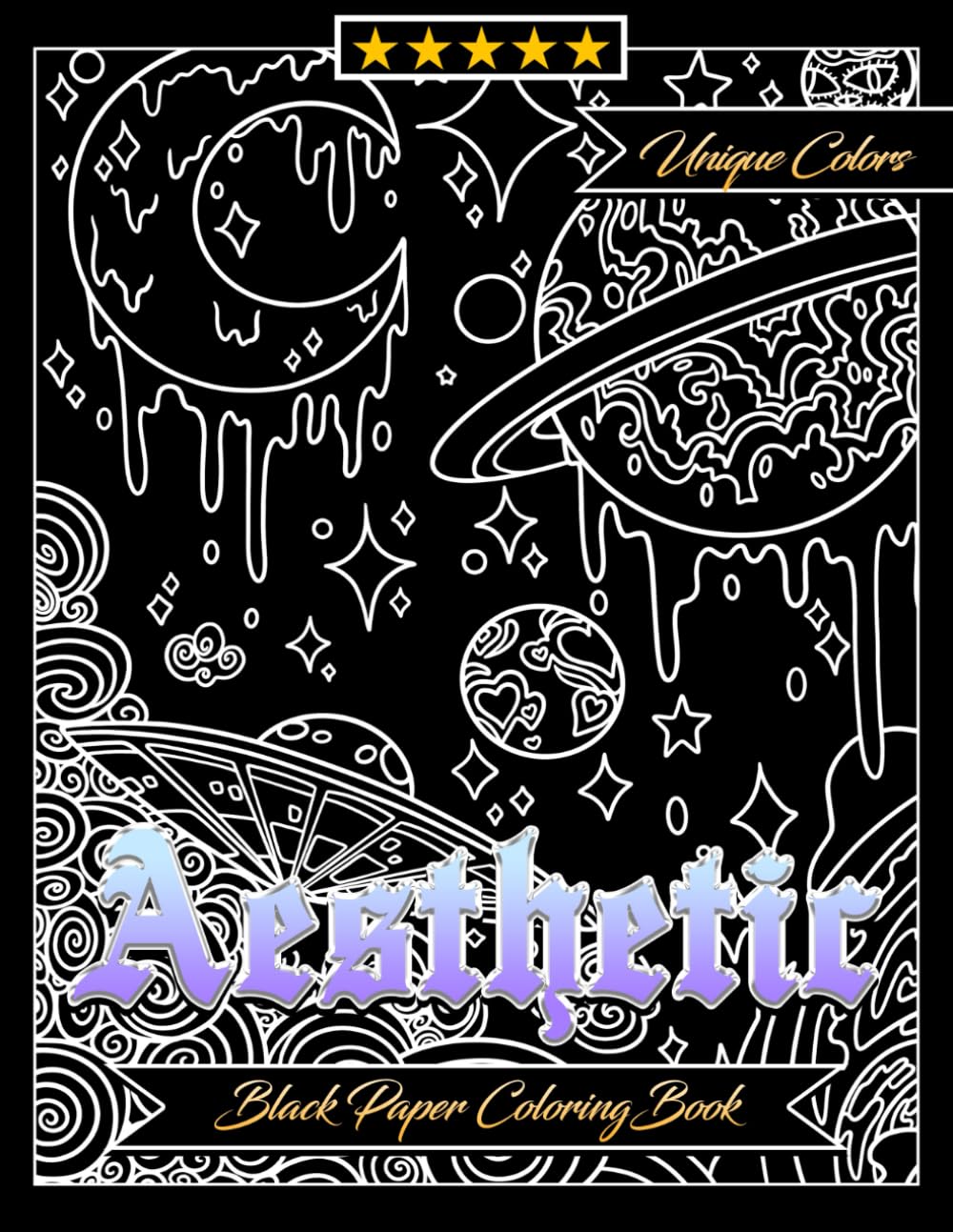 capítulo por capítulo baixar Aesthetic Black Paper Coloring Book Creative Minds Elegant Artistry: 53 Sophisticated Unique Designs Perfect Gifts For All Ages