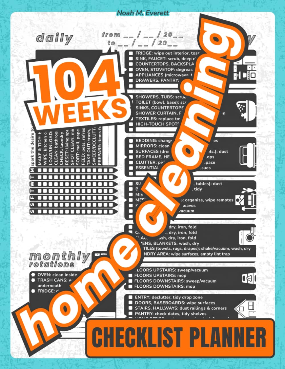 Home Cleaning Checklist Planner: A Guided Chore Routine for Organizing Your Busy Household – 104 Weeks of Cleaning for Calm, Order & ADHD Support baixar o livro de graça