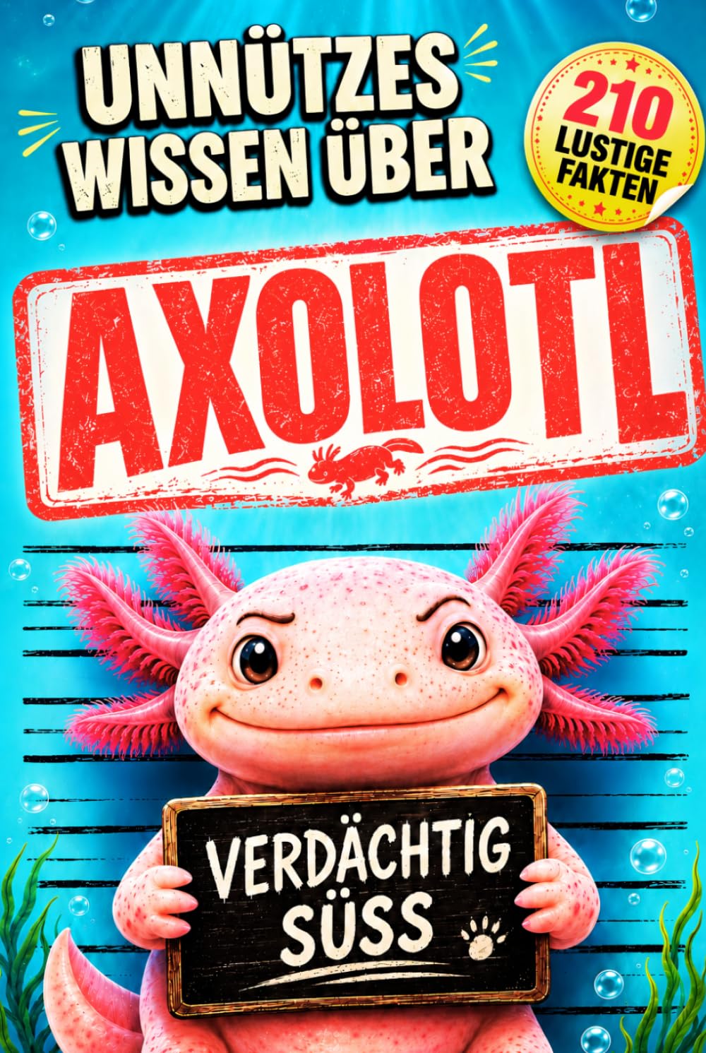 Unnützes Wissen über Axolotl: 210 lustige Fakten, kuriose Rekorde und spannende Geschichten für kleine und große Axolotl-Fans (German Edition)