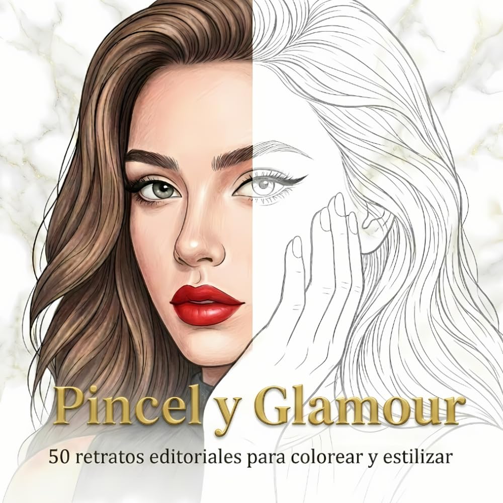 ler totalmente Pincel y Glamour: 50 retratos editoriales para colorear y estilizar (Spanish Edition)