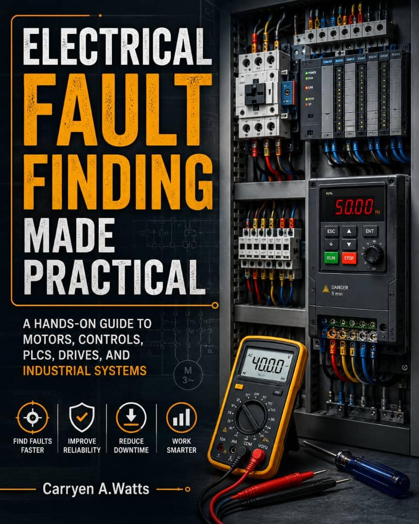 ler totalmente Electrical Fault Finding Made Practical: A Hands-On Guide to Motors, Controls, PLCs, Drives, and Industrial Systems (English Edition)