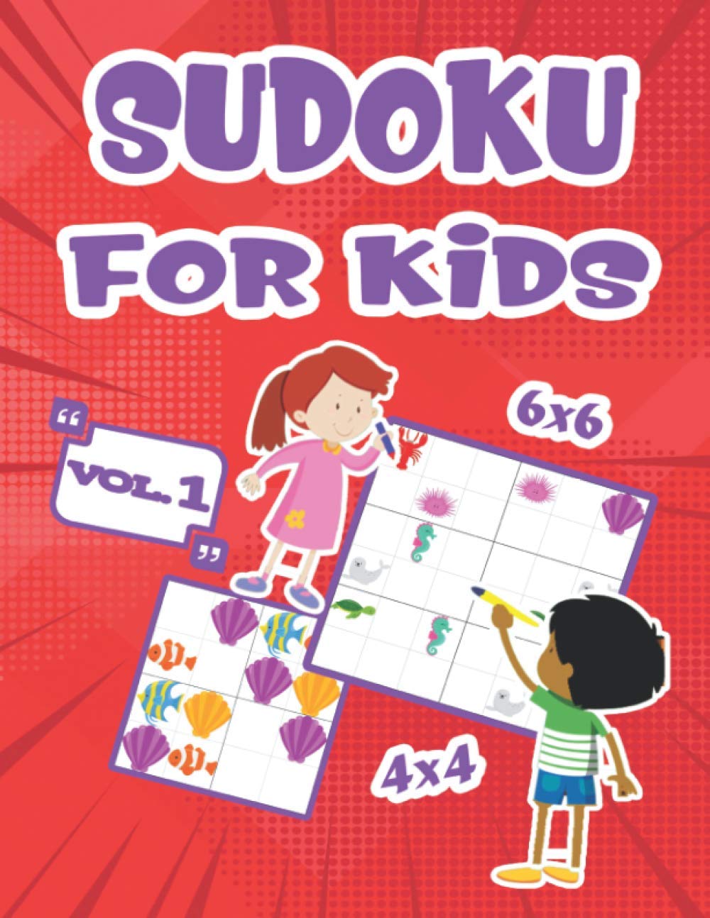ler totalmente Sudoku for Kids 4x4 - 6x6: Solving Puzzles by Drawing The Right Sea Fishes and Coloring them. Easy Sudoku Puzzle Books for Kids, Very Enjoyable for Kids