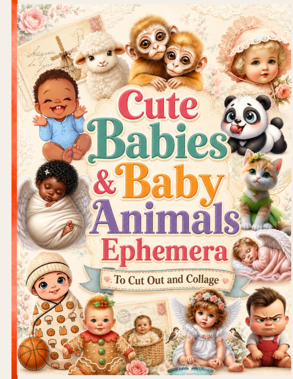 capítulo por capítulo baixar Cute Babies & Baby Animals Ephemera To Cut Out & Collage: One-Sided Decorative Paper for Junk Journaling, Scrapbooking, Collage, Card Making, Paper Crafting & Mixed...