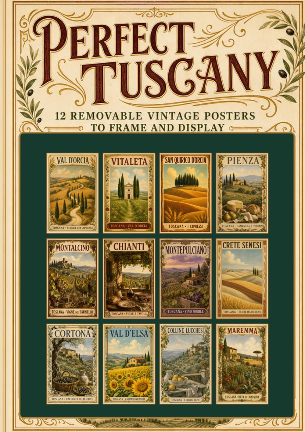 Perfect Tuscany: 12 Removable Vintage Posters to Frame and Display baixar livro de graça