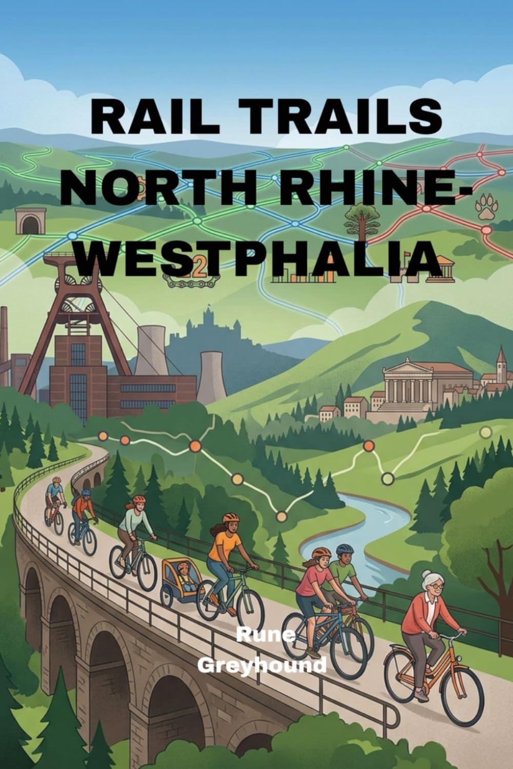 ler totalmente Rail Trails North Rhine-Westphalia: The 22 Most Scenic And Family-Friendly Cycling Routes on Disused Railways-With Elevation Profiles And Local Highlights
