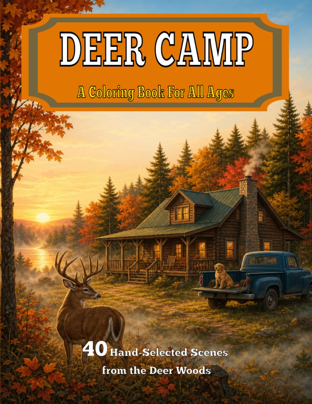 capítulo por capítulo baixar Deer Camp: A Coloring Book For All Ages — 40 Hand-Selected Scenes from the Deer Woods